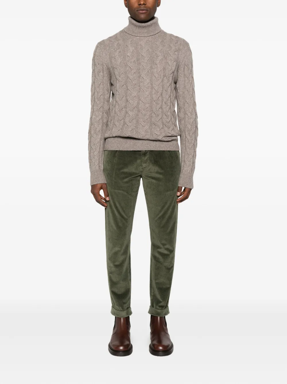 Jacob Cohën Ribfluwelen broek - Groen