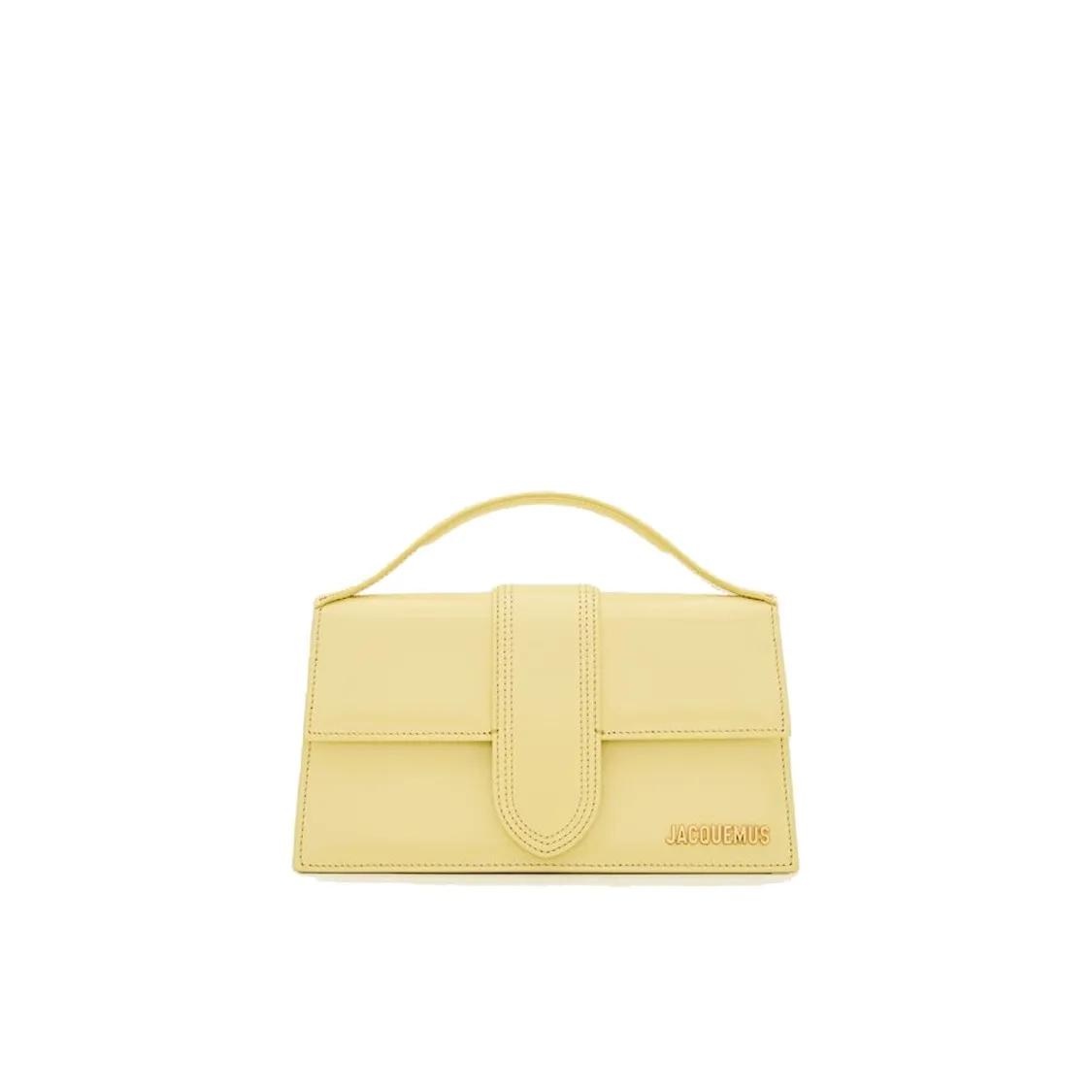 Jacquemus Hobo bags - Le Grand Bambino Shoulder Bag With Magnetic Closur in geel