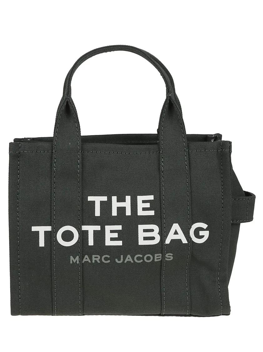 Marc Jacobs Shoppers & Totes - Compact Beige Cotton Tote With Dual Handles in groen
