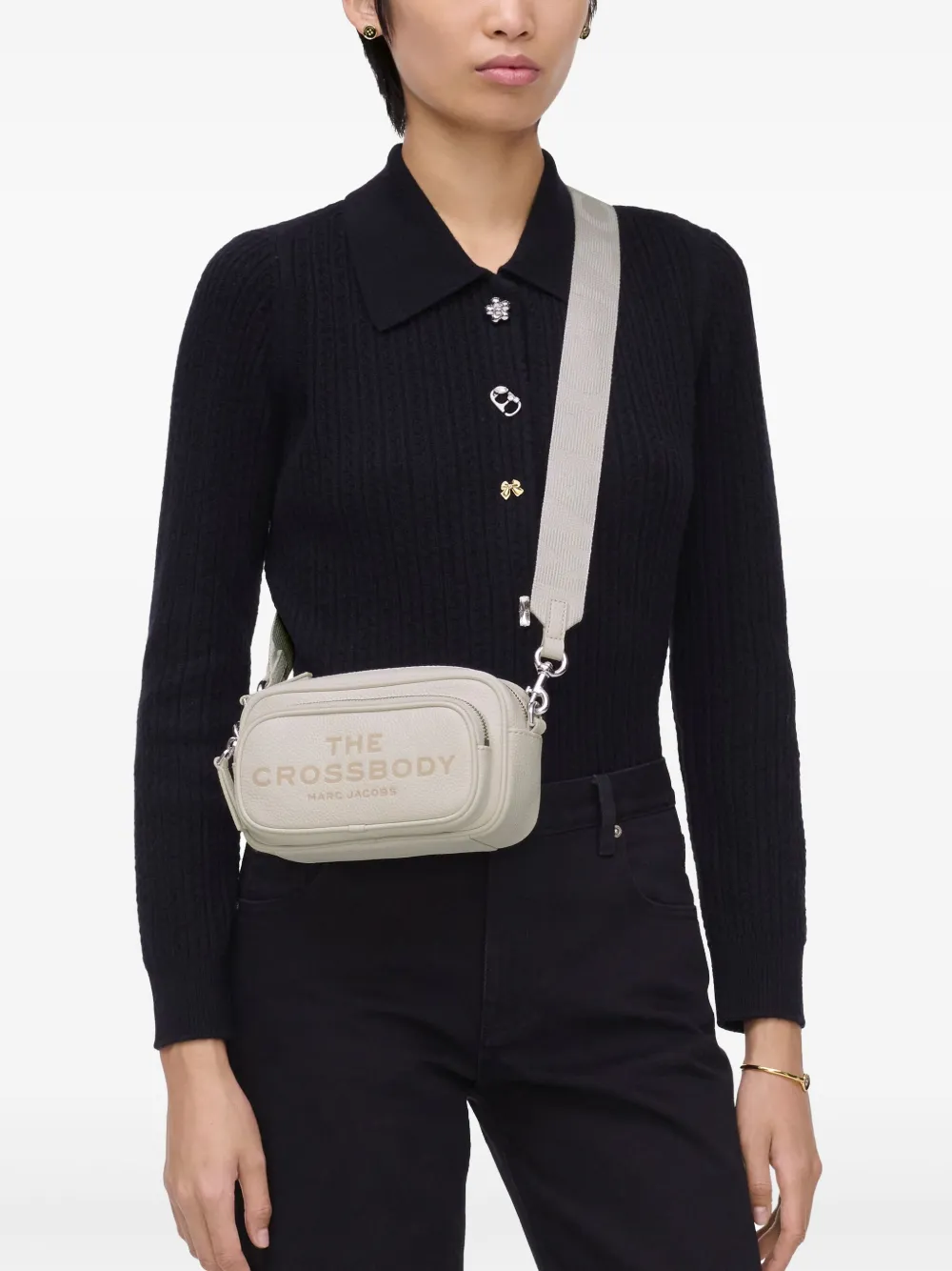 Marc Jacobs The Crossbody leren tas - Beige