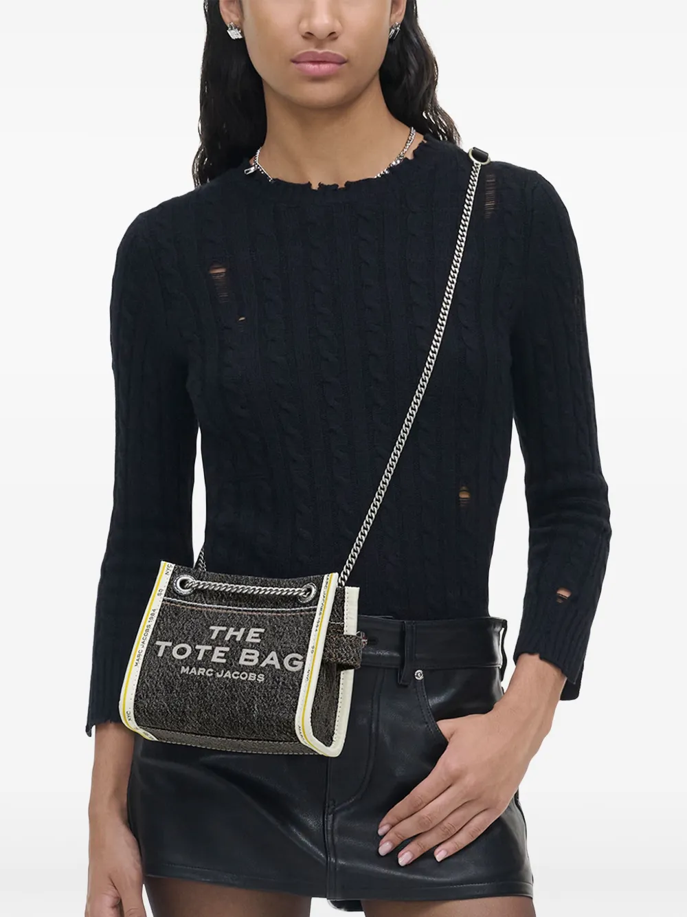 Marc Jacobs The Crossbody leren tas - Grijs