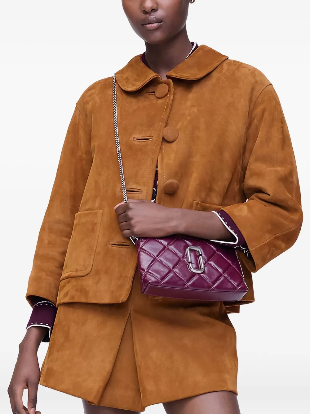 Marc Jacobs The Quilted mini-tas met handgreep - Rood