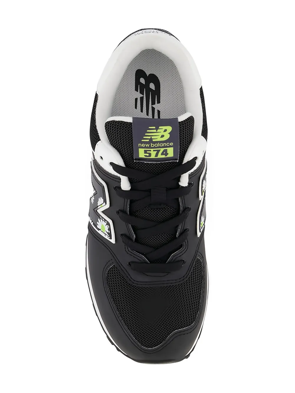 New Balance Kids 574 "Black Florals" sneakers - Zwart