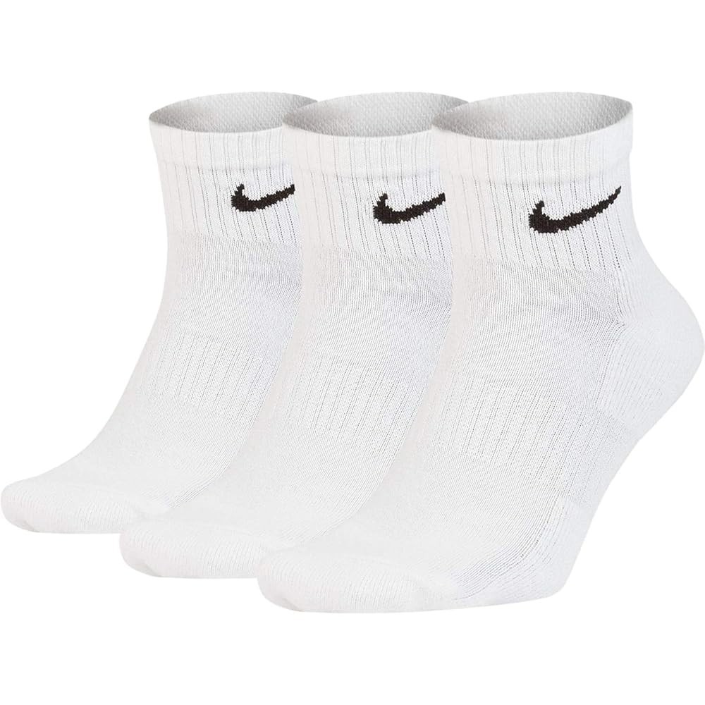 Nike Heren gewatteerde everyday enkelsokken (set van 3)