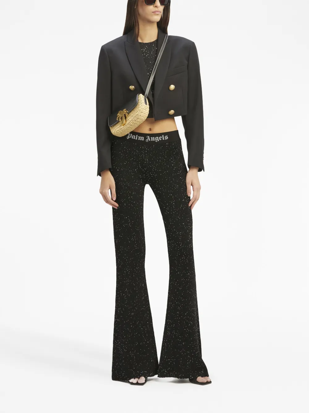 Palm Angels Flared broek - Zwart