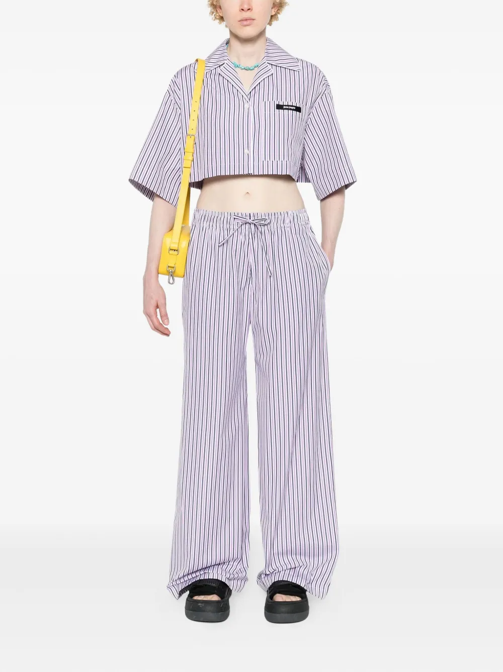 Palm Angels Gestreepte broek - Paars