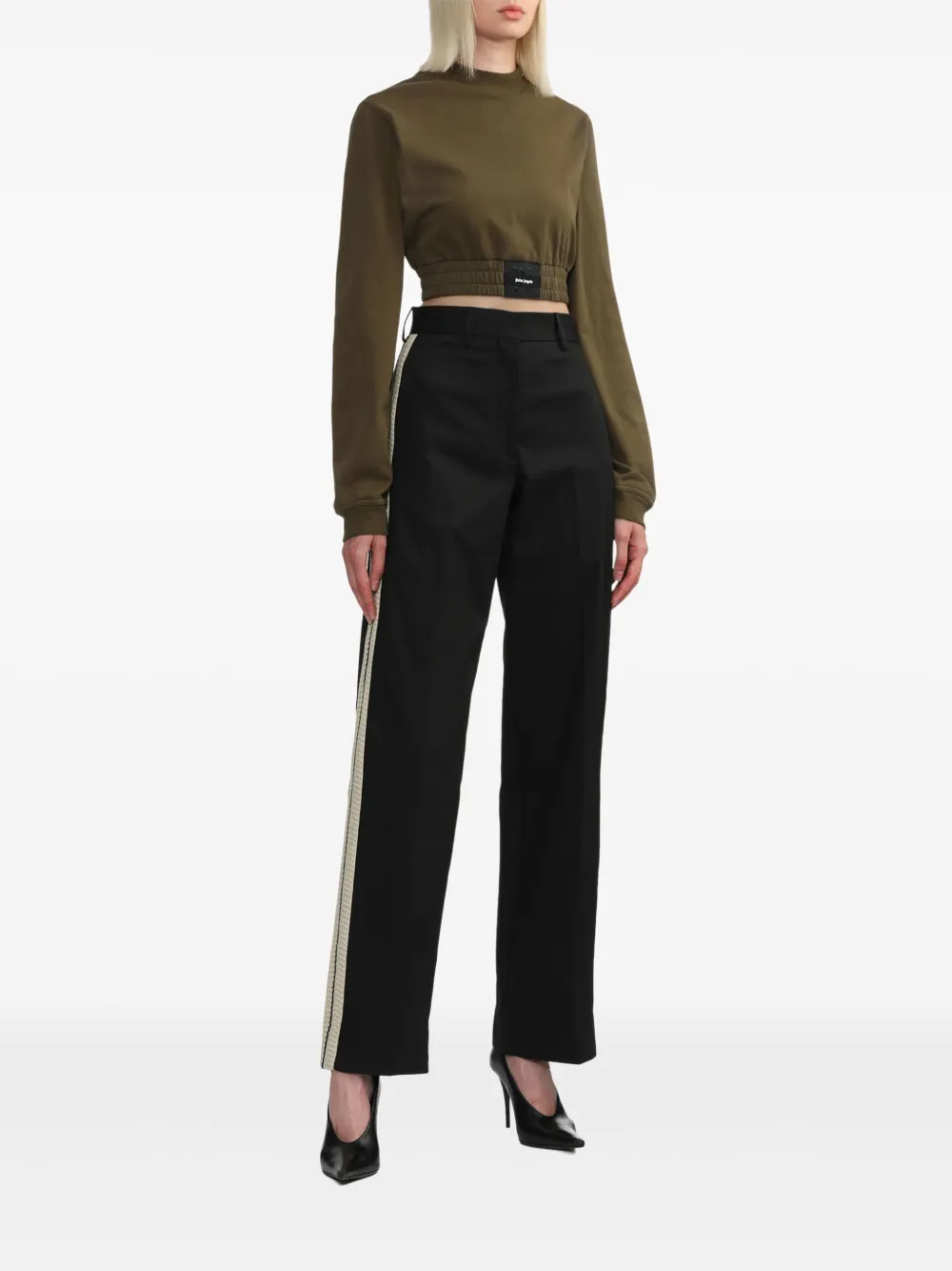 Palm Angels Katoenen broek - Zwart