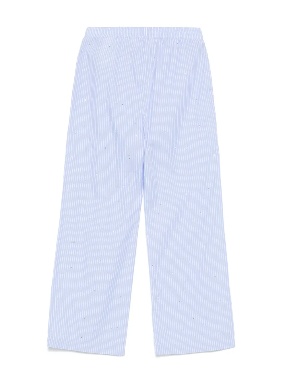 Palm Angels Kids Broek verfraaid met stras - Blauw