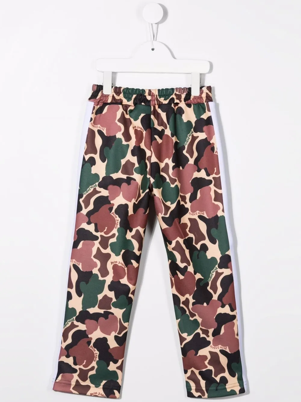 Palm Angels Kids Trainingsbroek met camouflageprint - Beige
