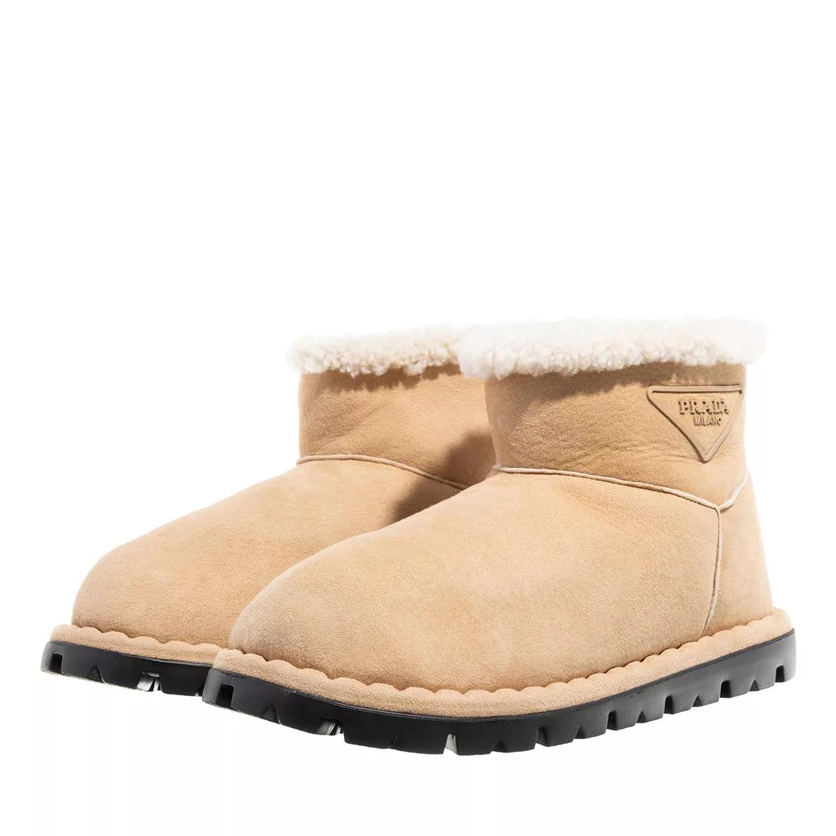 Prada Boots & laarzen - Blow Shearling Boot in beige
