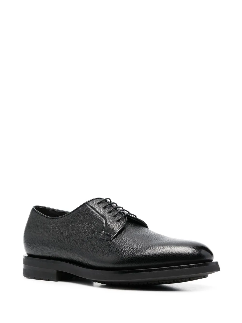 Santoni Derby schoenen met ronde neus - Zwart