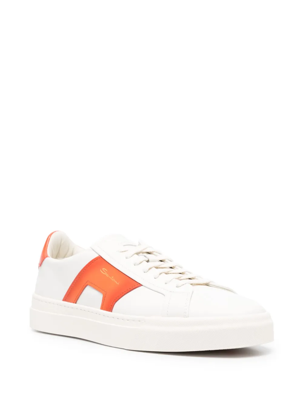 Santoni Double Buckle low-top sneakers - Wit