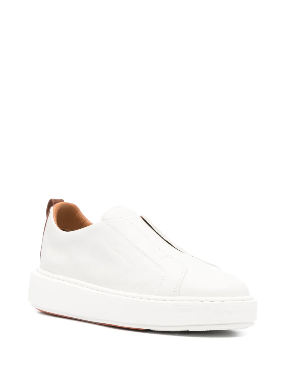 Santoni Leren sneakers - Grijs