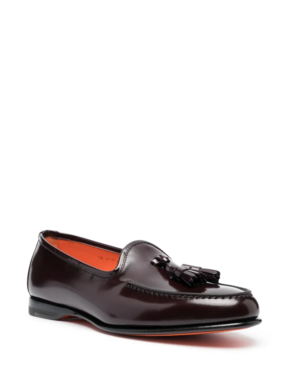Santoni Loafers met kwastje - Rood