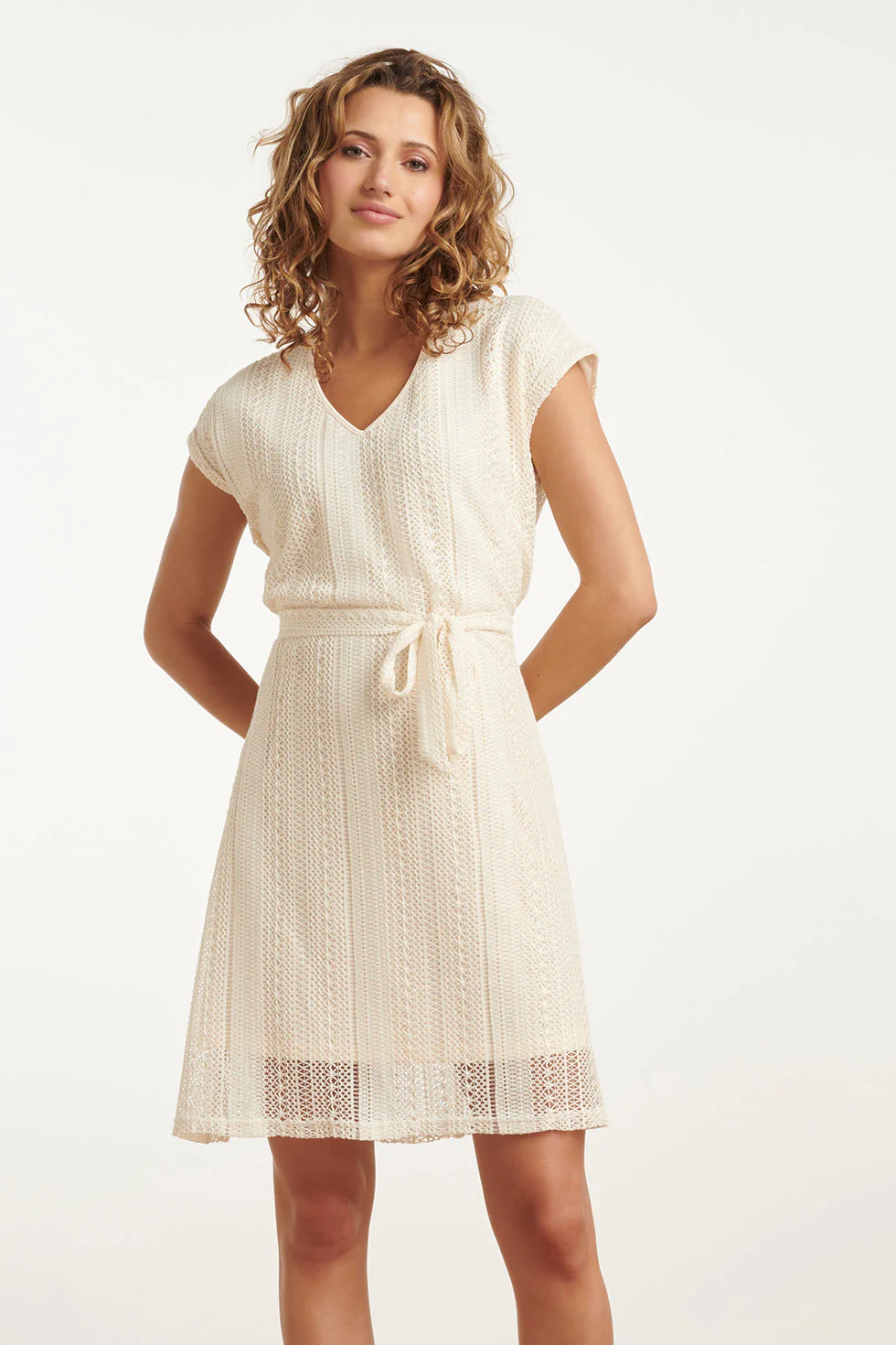 Smashed Lemon 25122 lace-achtige jurk |