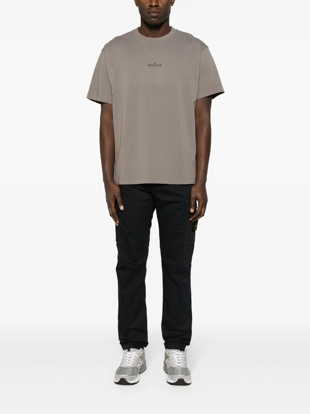 Stone Island Broek met Compass-logopatch - Blauw