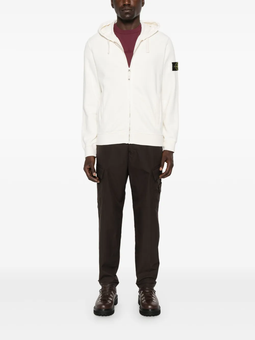 Stone Island Broek met klepzak - Bruin