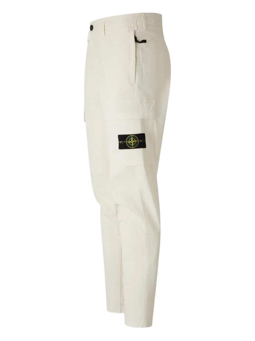 Stone Island Broek met logopatch - Beige