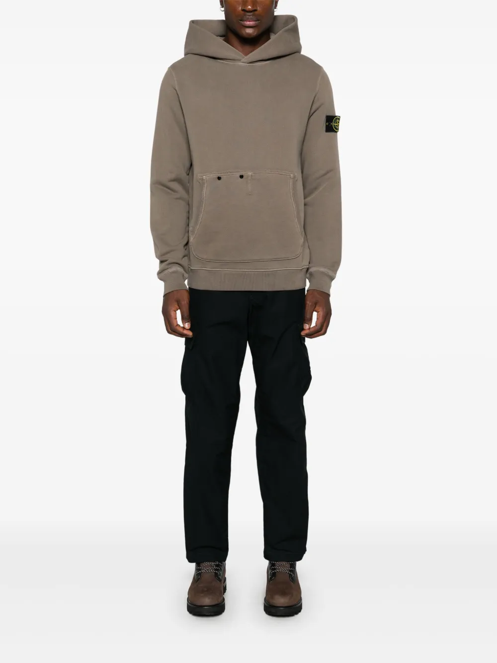 Stone Island Cargo broek met Compass-logopatch - Zwart