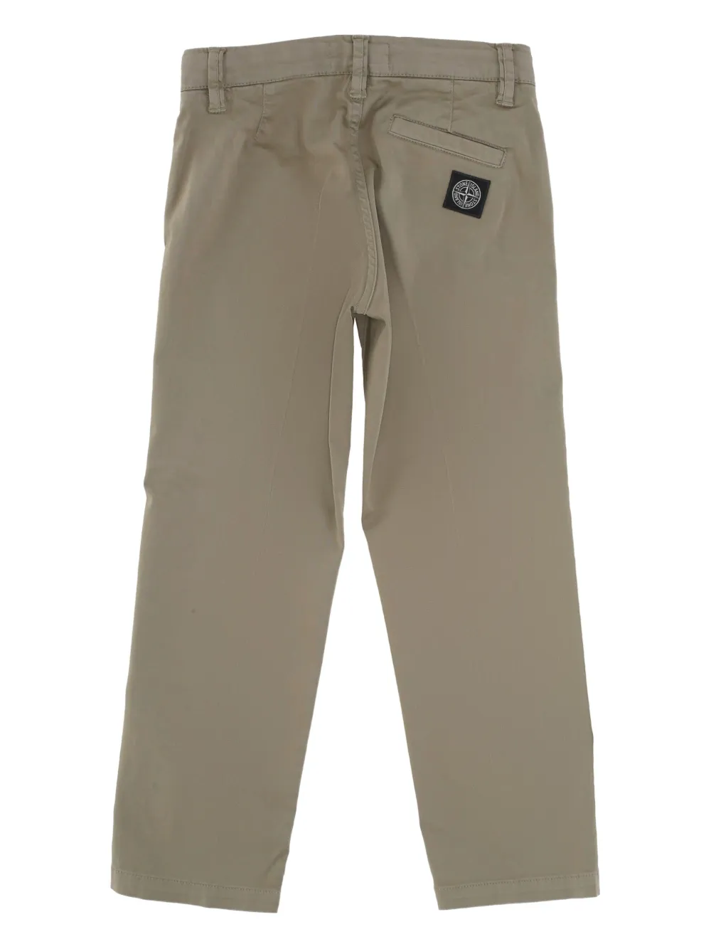Stone Island Junior Broek met logopatch - Beige