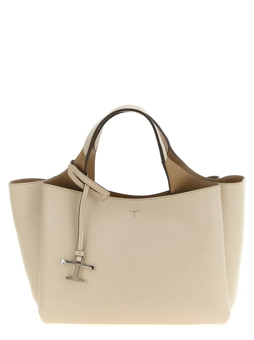 Tod's Shoppers & Totes - Mini Leather Handbag in beige
