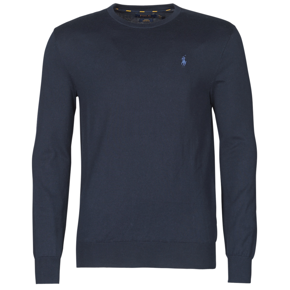 Trui Polo Ralph Lauren PULL COL ROND AJUSTE EN COTON PIMA LOGO PONY PLAYER