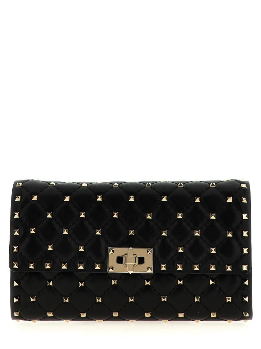 Valentino Garavani Hobo bags - 'Rockstud Spike' Shoulder Bag in zwart
