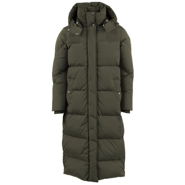 Woolrich Dames aurora parka dark green