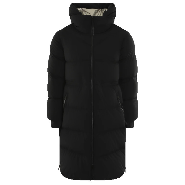 Woolrich Dames matt stretch long puffer parka