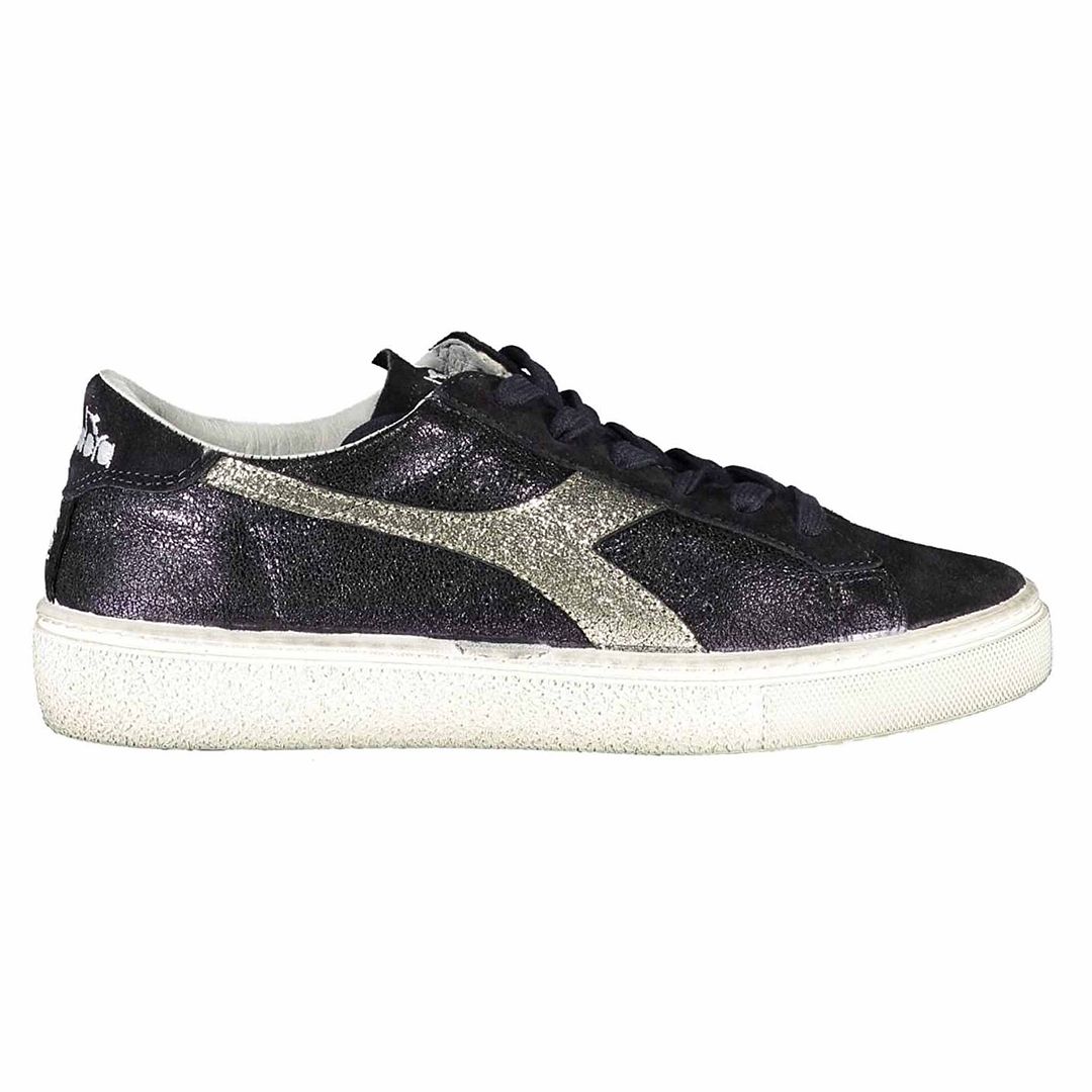 Diadora Montecarlo Glitter Vuil Dames Navy Sneakers
