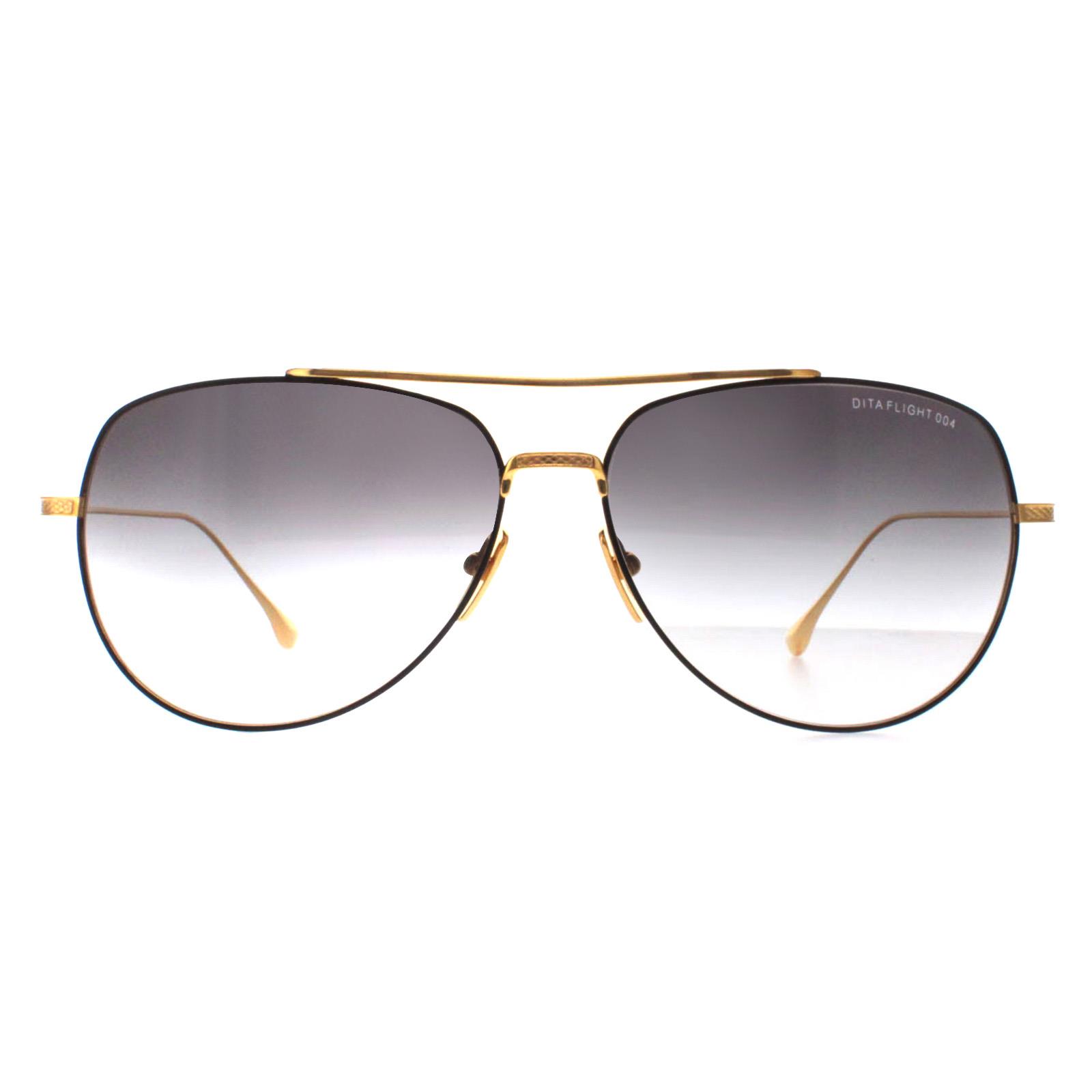 Dita Aviator Unisex Zwart Geel Goud Donkergrijs naar Helder Kleurverloop Flight 004