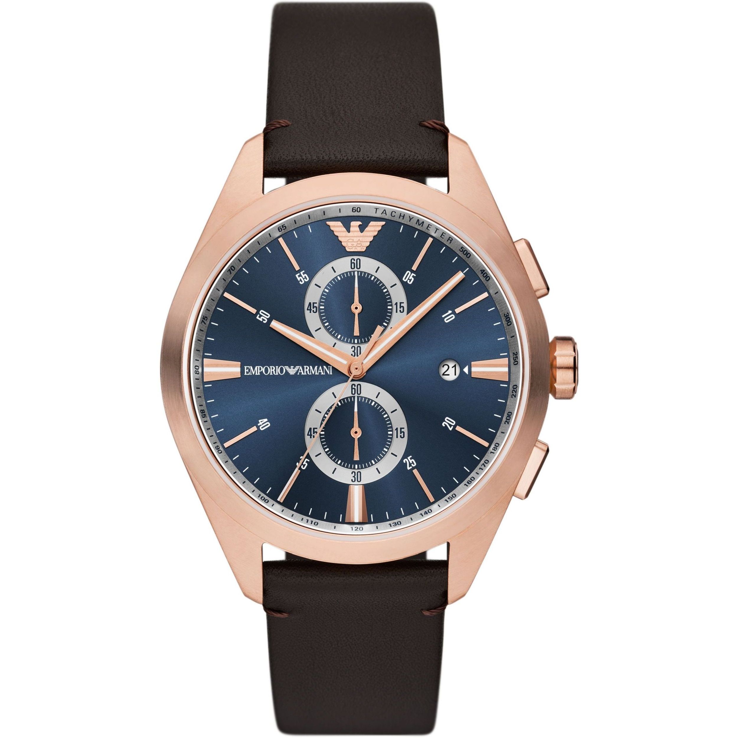 Emporio Armani Claudio Heren Horloge Bruin AR11554