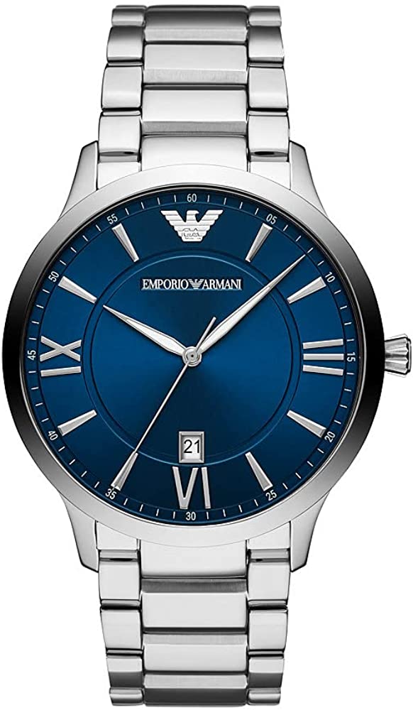 Emporio Armani Giovanni Mannen Horloge Zilverkleurig AR11227
