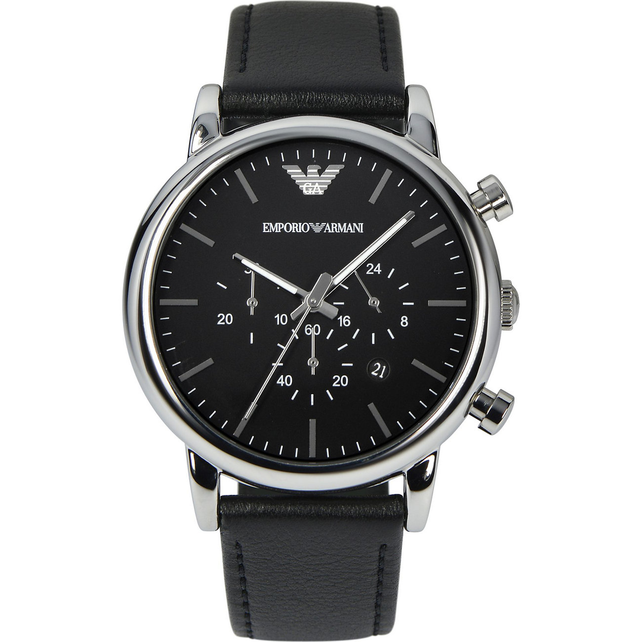 Emporio Armani Luigi Heren Horloge Zwart AR1828