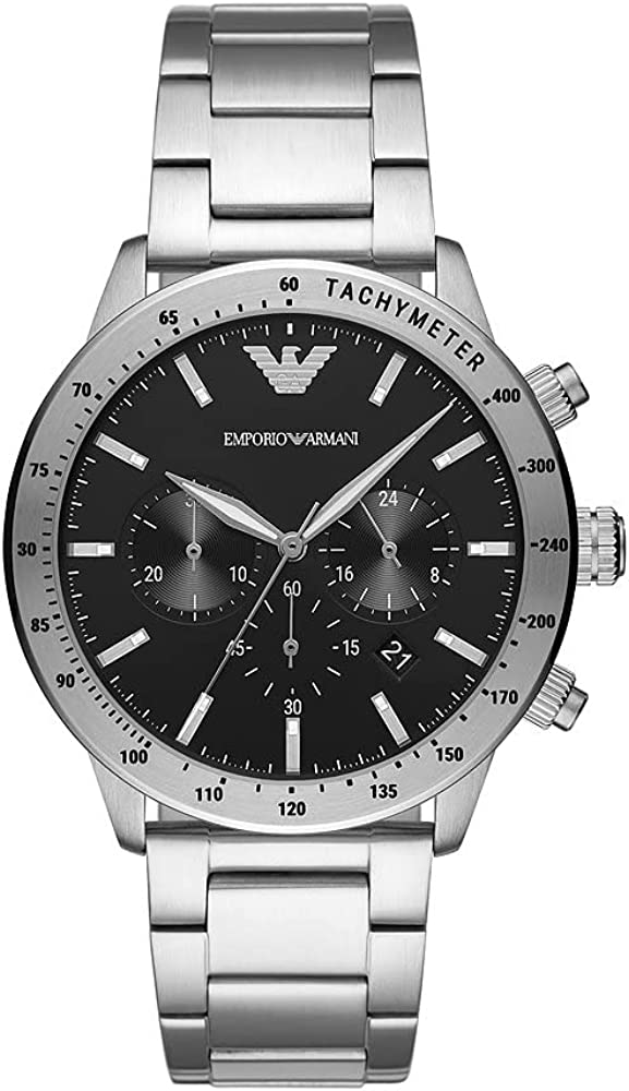 Emporio Armani Mario Heren Horloge Zilverkleurig AR11241