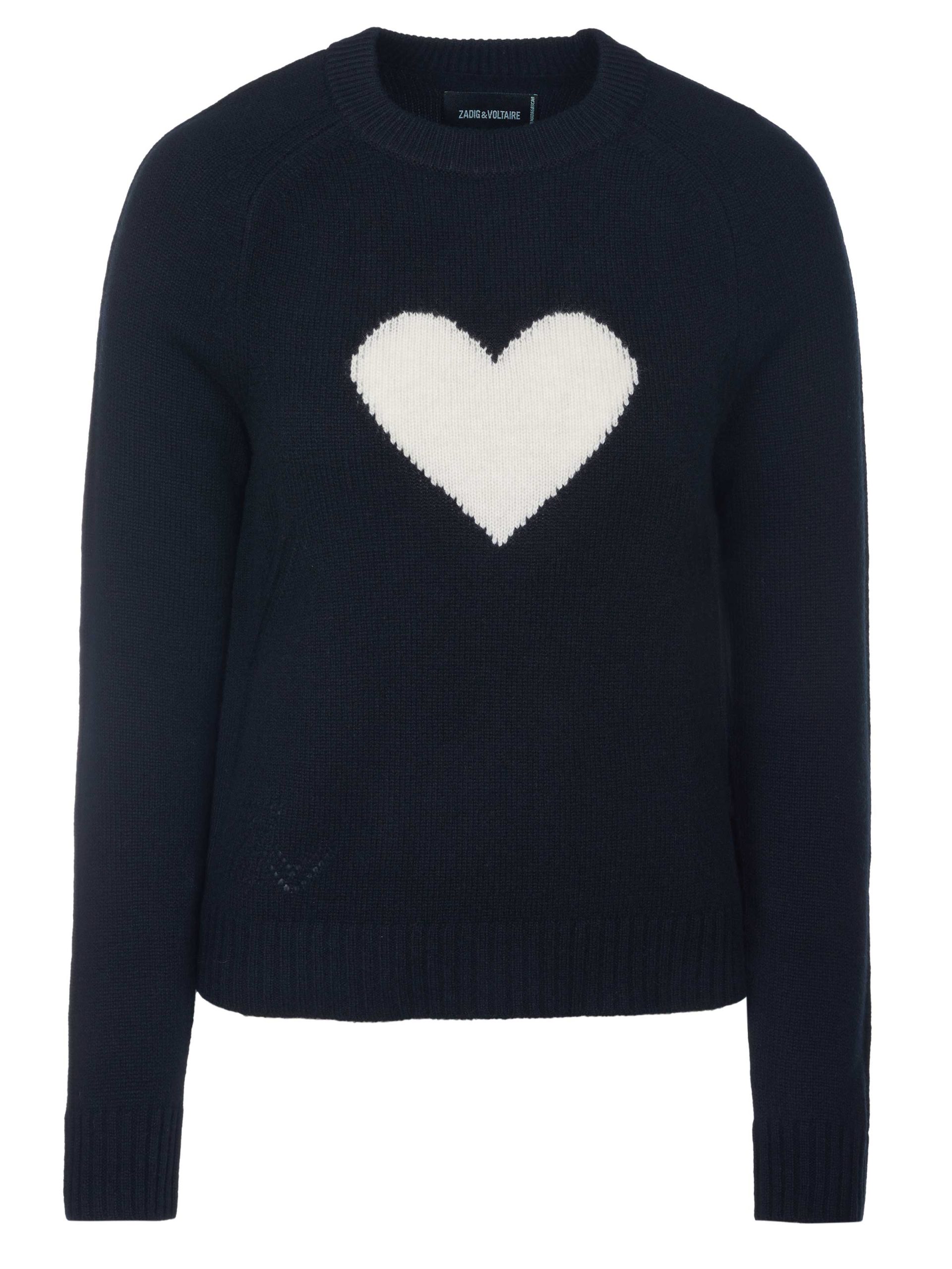 Zadig & Voltaire trui LILI WS HEART zwart