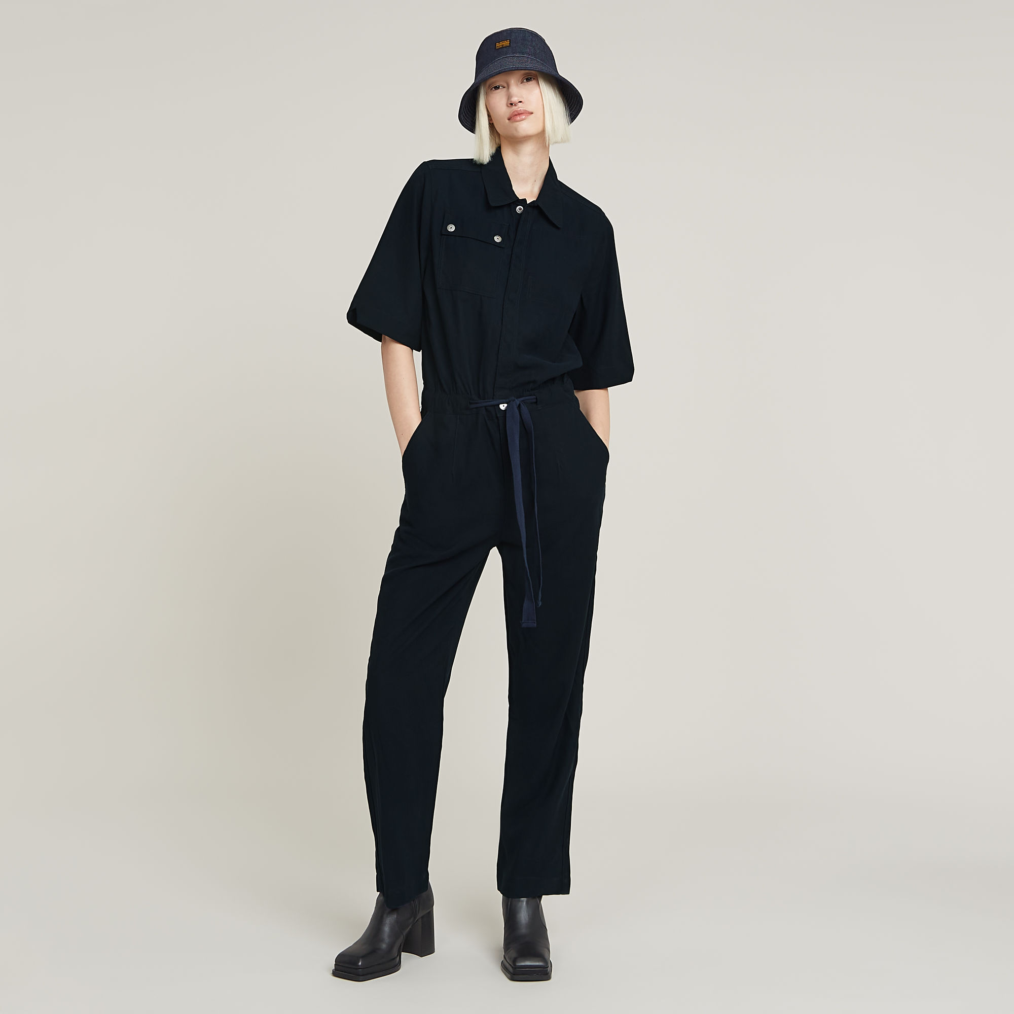 Army Jumpsuit - Donkerblauw - Dames