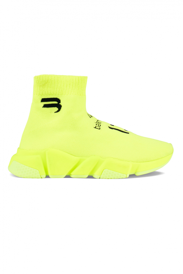 Balenciaga Speed Soccer Sneakers Geel