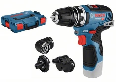 Bosch Blauw GSR 12V-35 FC accu/boorschroevendraaier + opzetstukken | zonder accu's en lader | in L-Boxx - 06019H3003