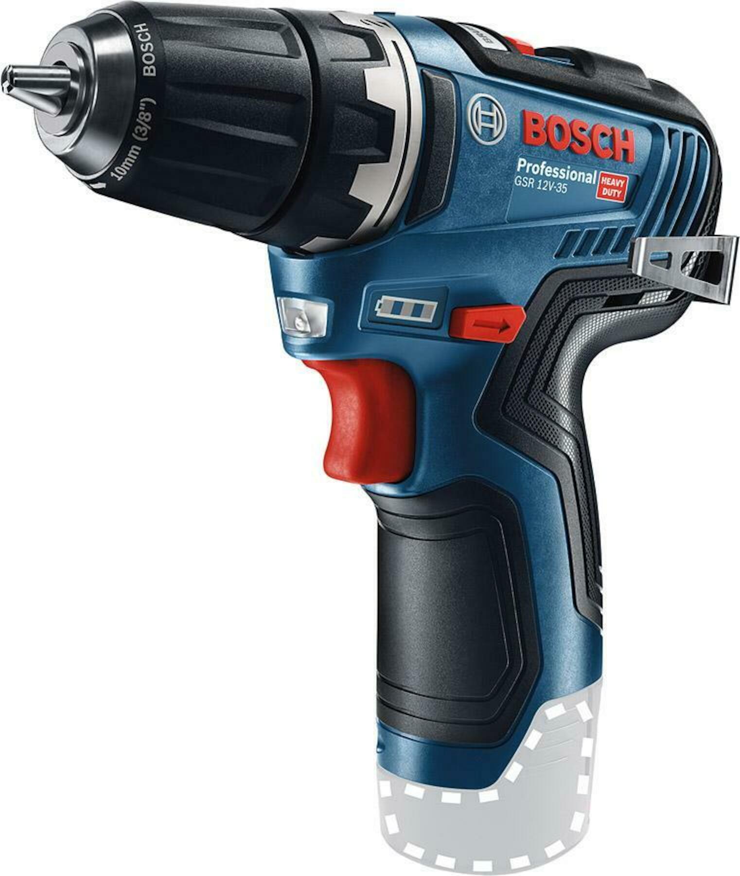 Bosch Blauw GSR 12V-35 | Solo | Accuschroefboormachine | Zonder Accu en lader - 06019H8000