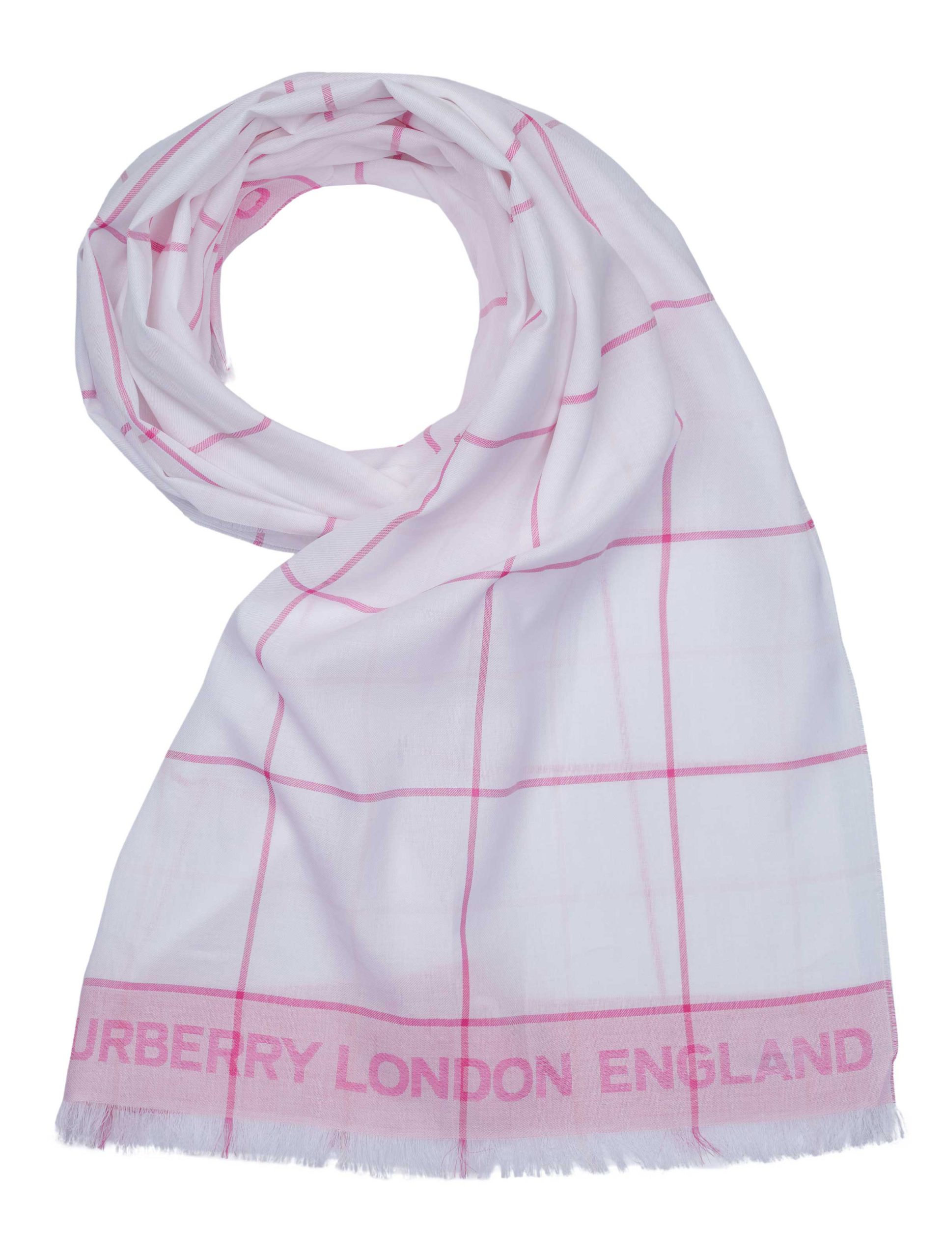 Burberry sjaal PAREO wit