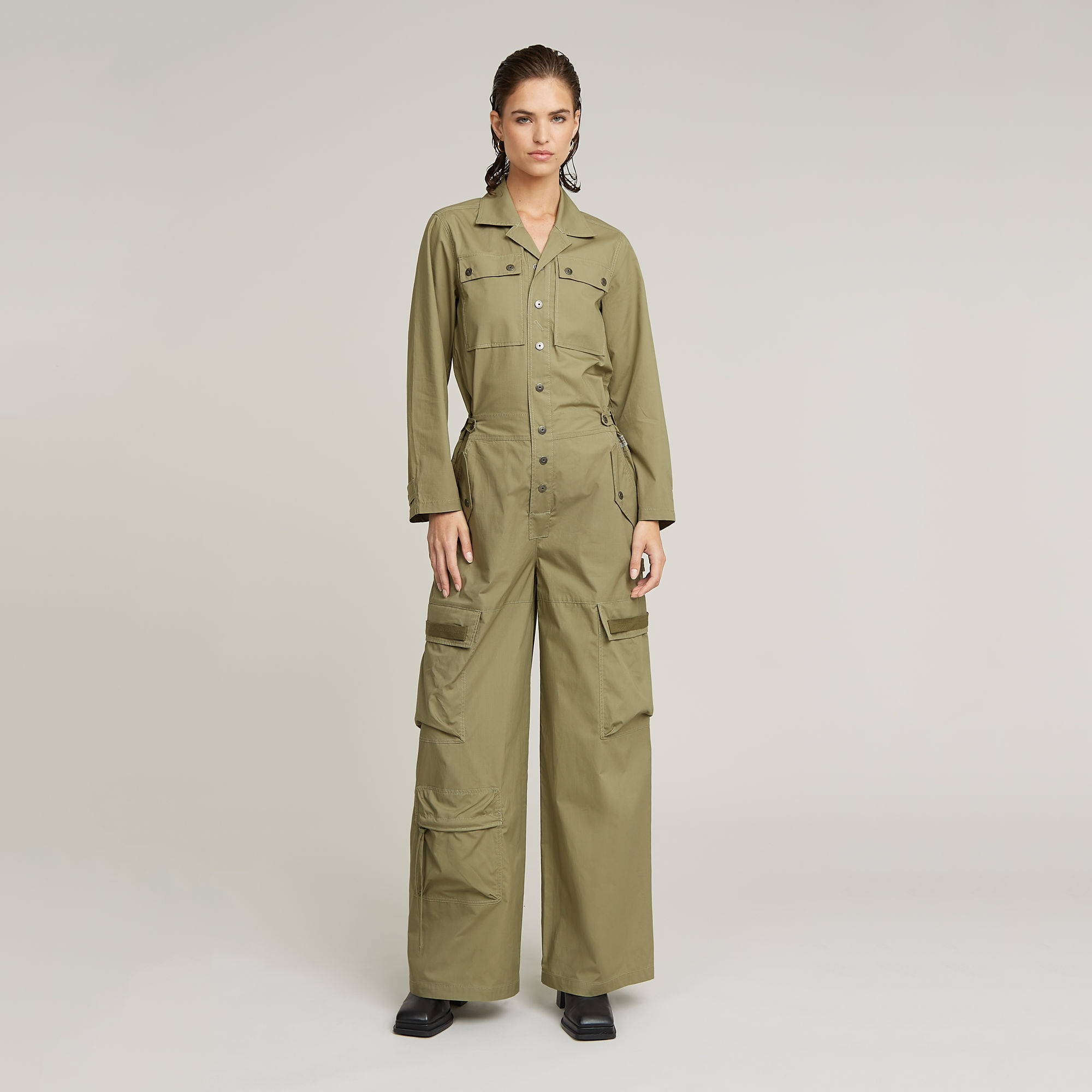 Cargo Jumpsuit - Groen - Dames