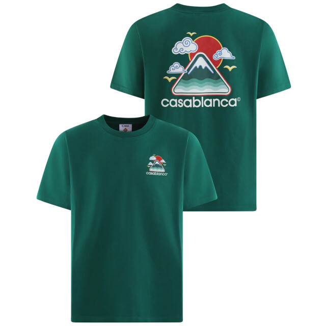 Casablanca Heren montagne ondulée t-shirt