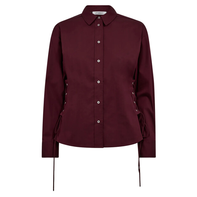 Co'Couture Poppycc eyelet blouse bordeaux