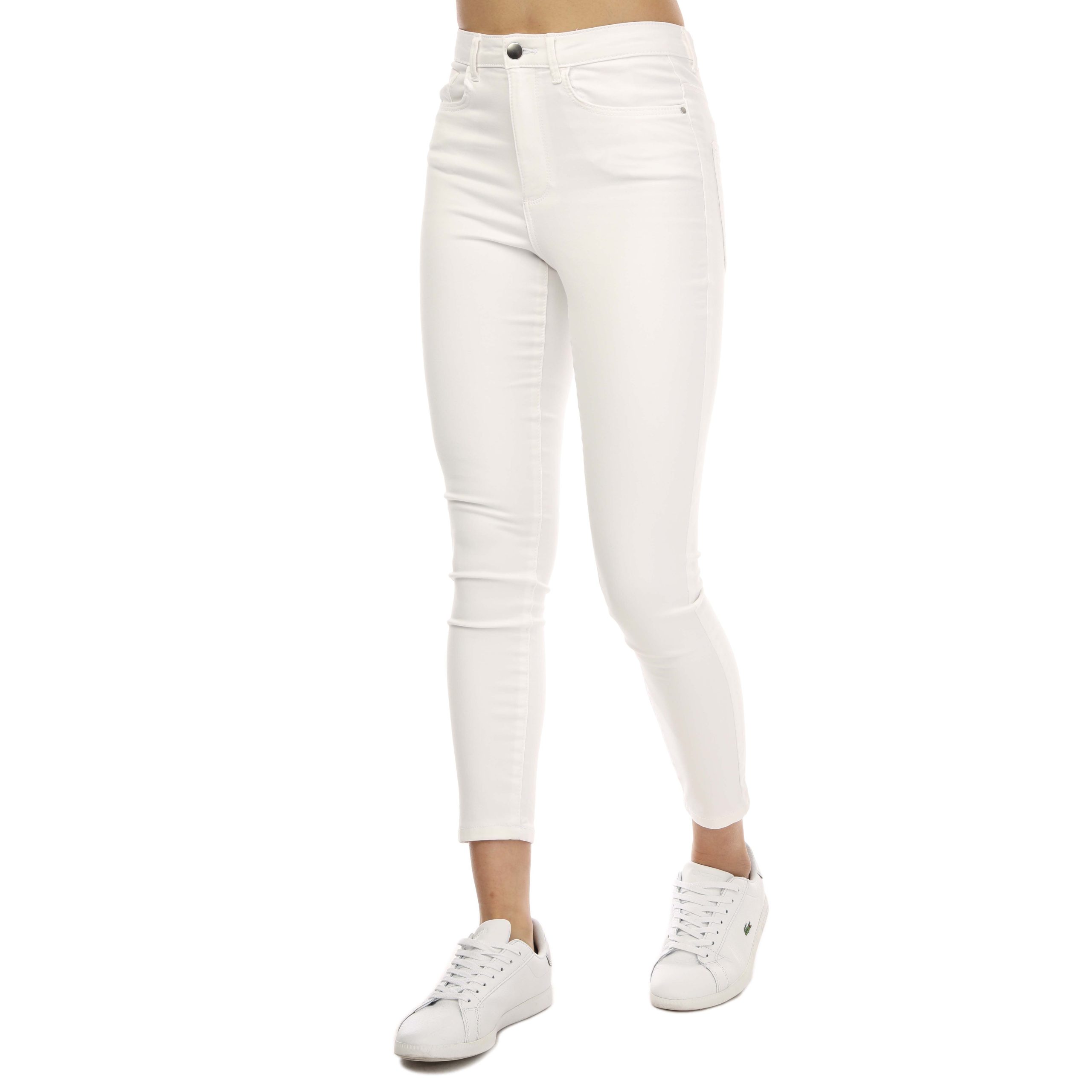 Dames Vero Moda Sophia Hoge Taille Skinny Jeans in Wit