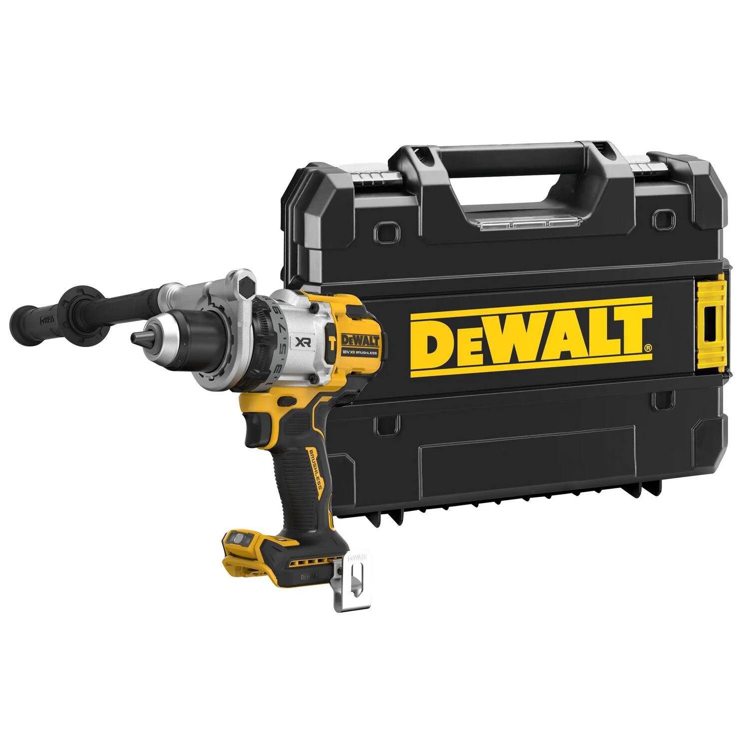 DeWalt DCD1007NT Accu klopboormachine koolborstelloos Body | zonder accu's en lader in T-stak - DCD1007NT-XJ