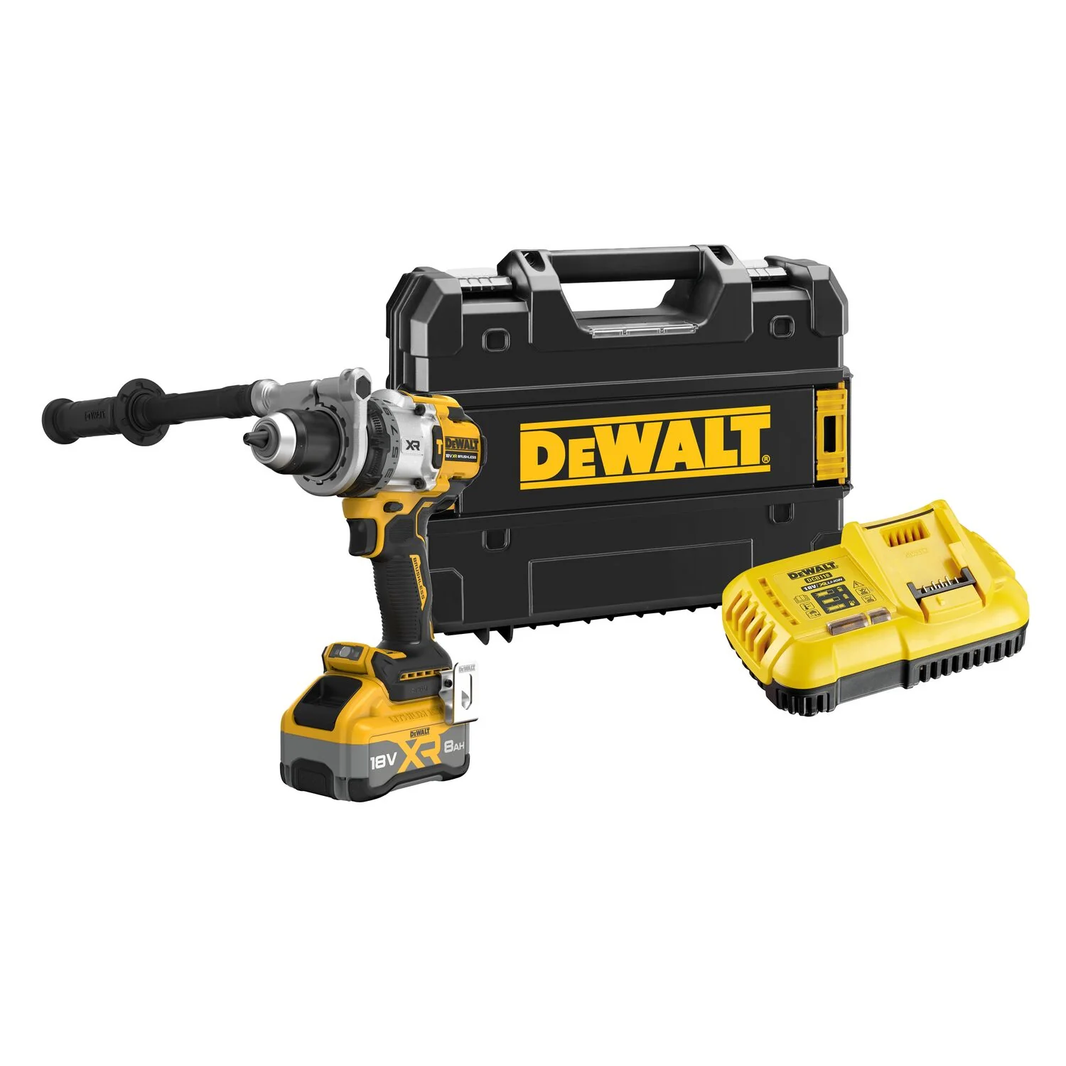 DeWalt DCD1007WW1T Accu klopboormachine koolborstelloos | 18v 8.0Ah in T-stak - DCD1007WW1T-QW