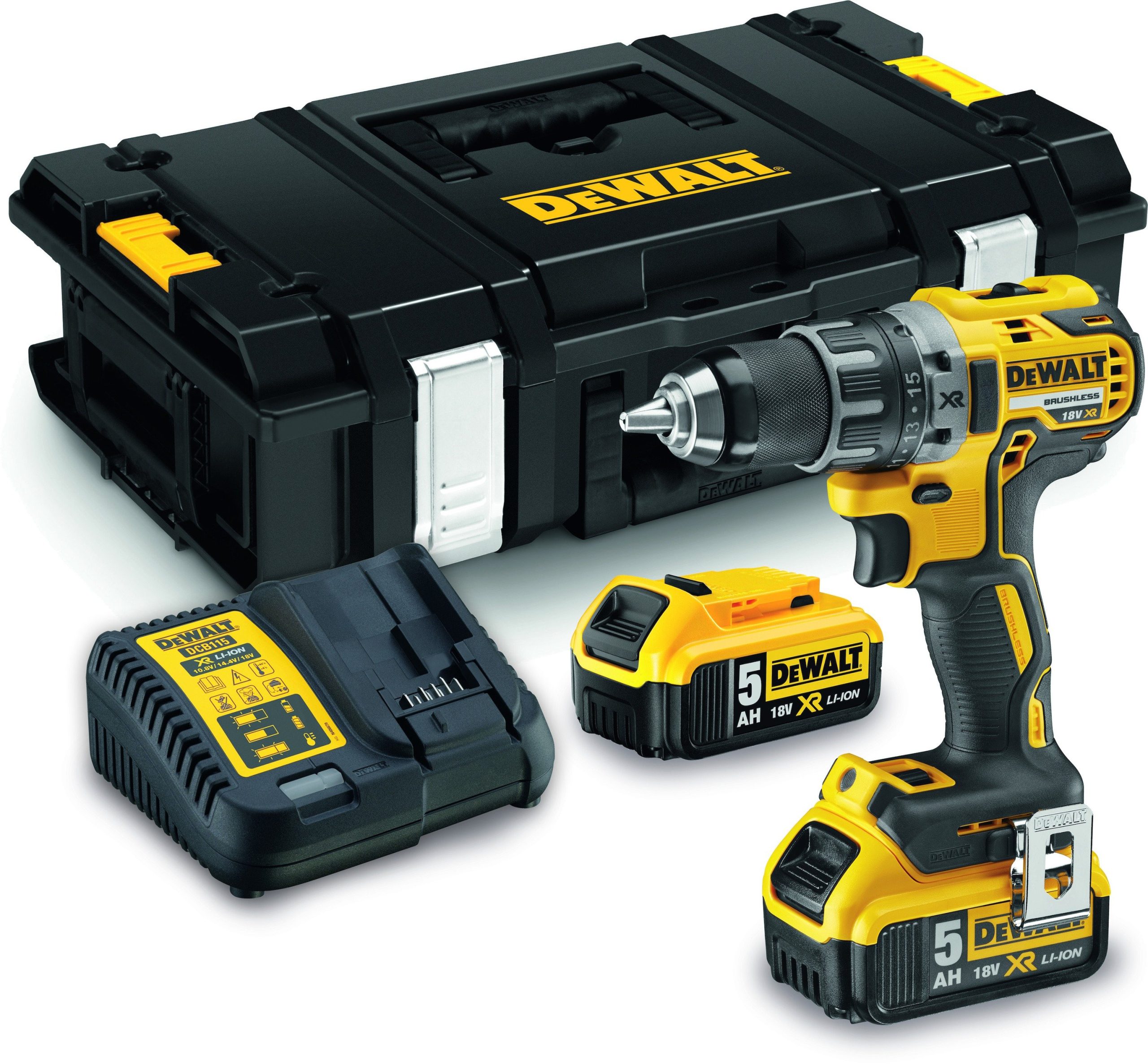 DeWalt DCD791P2 18V XR BL Schroef/boormachine 5.0Ah - DCD791P2-QW
