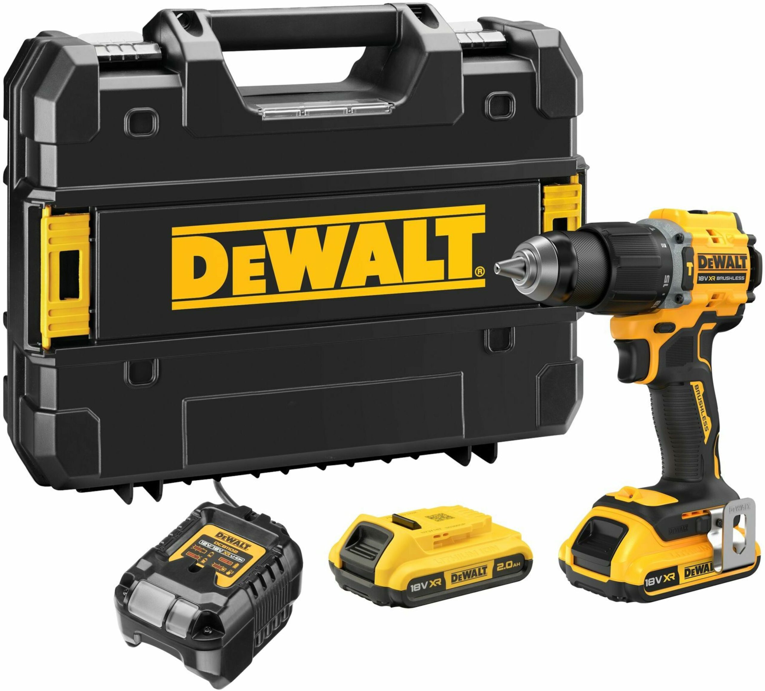 DeWalt DCD799D2T-QW 18V XR BL Accu Schroef-/klopboormachine | in TSTAK | 2x 2.0Ah - DCD799D2T-QW