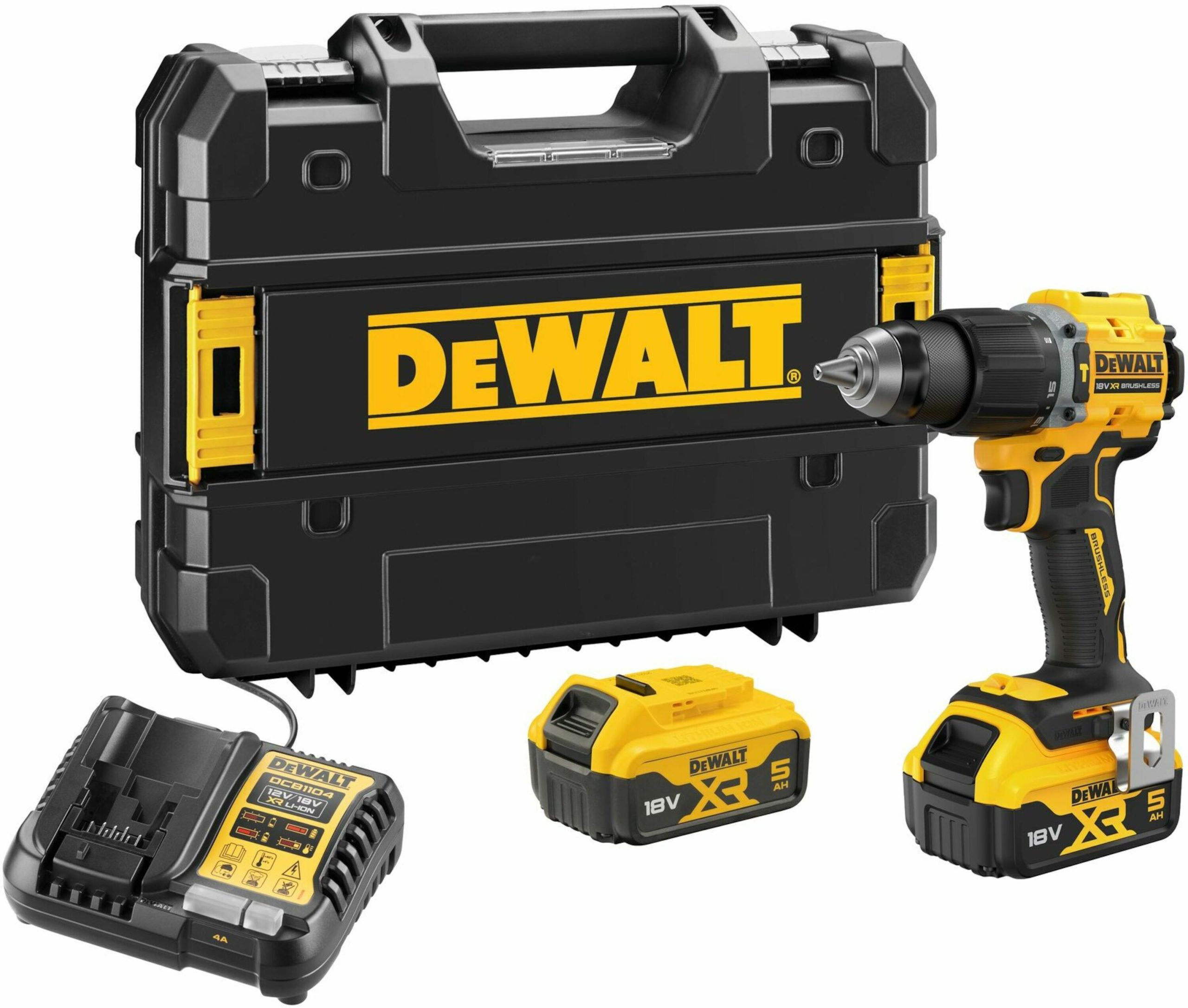 DeWalt DCD799P2T-QW 18V XR BL Accu Schroef-/klopboormachine | 2x 5.0 Ah Accu - DCD799P2T-QW